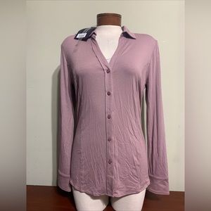 Anatomie Nikki dusty long sleeve button ip ladies top small new